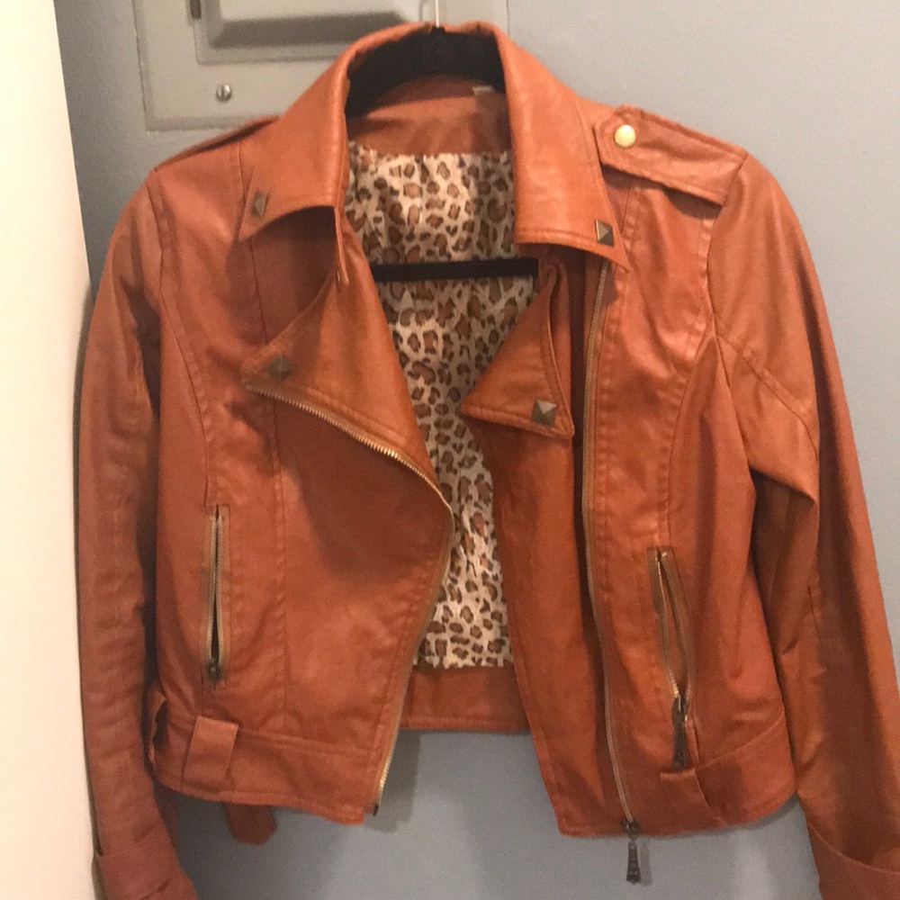 Size M leather coat